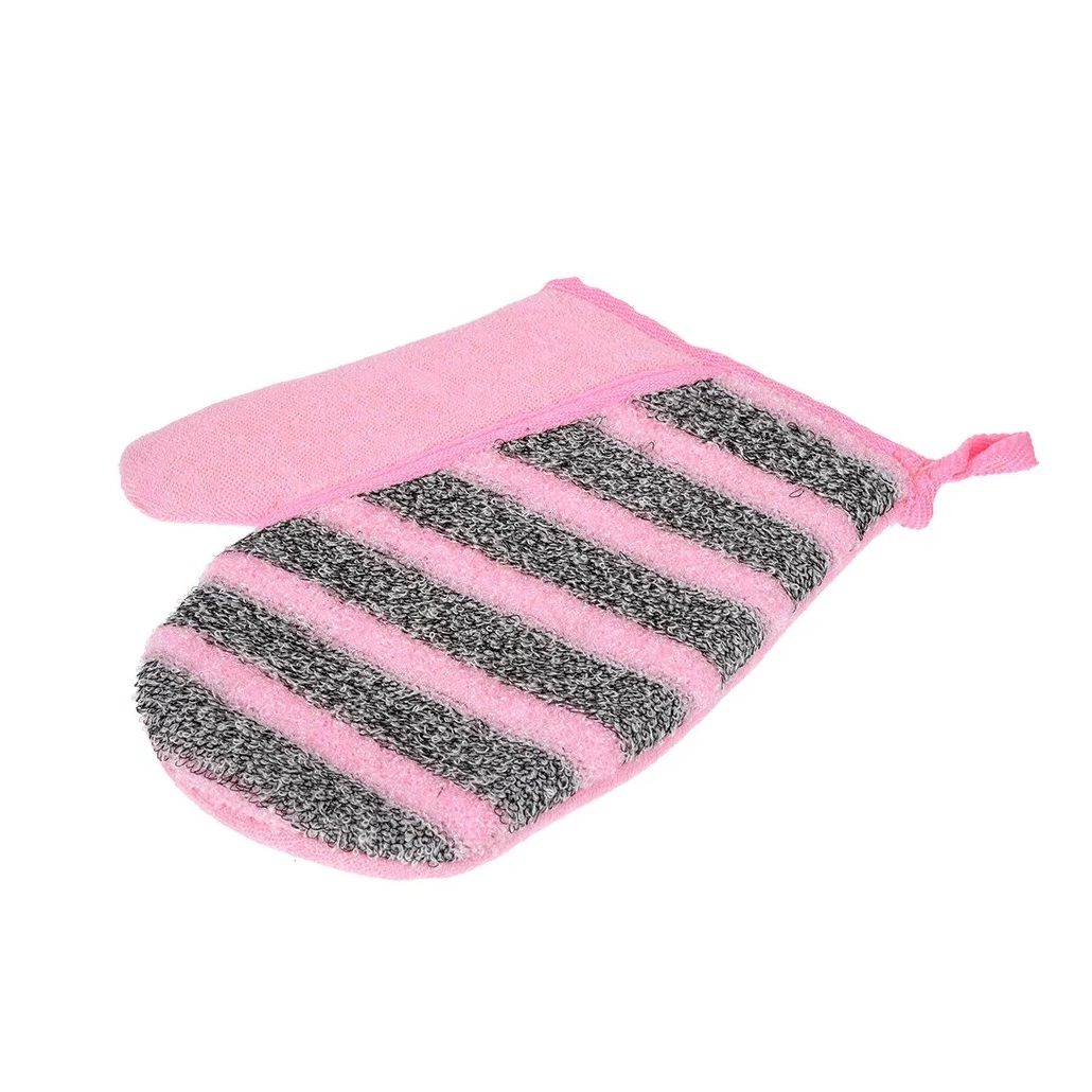 Мочалка Женская варежка двусторонняя medium/soft Банные штучки 18х22 см