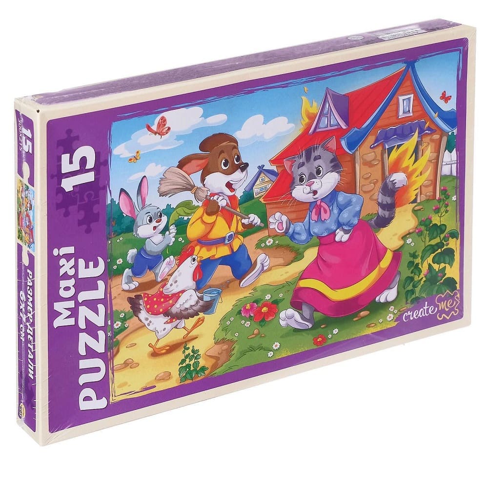 Макси-пазлы 15 элементов Кошкин дом