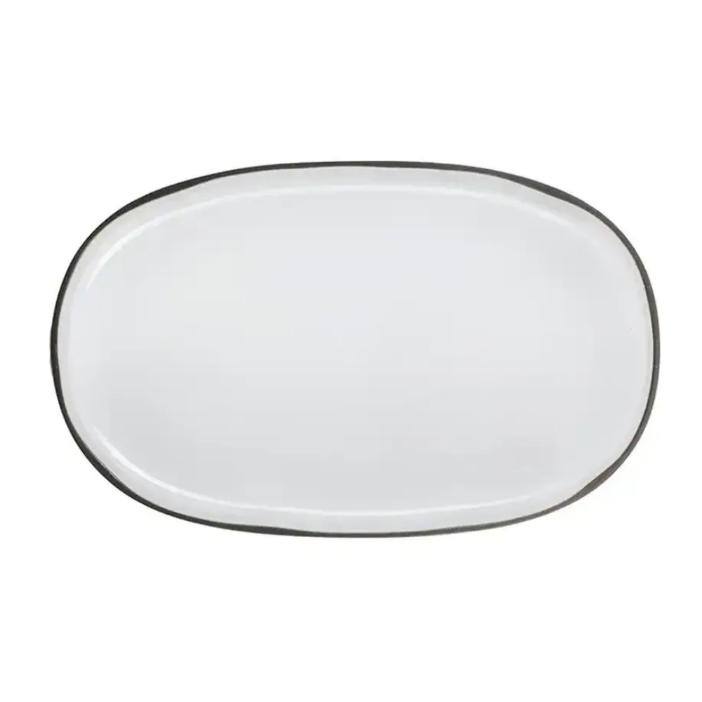 Блюдо сервировочное 31х16х3 см керамика 2025-1252