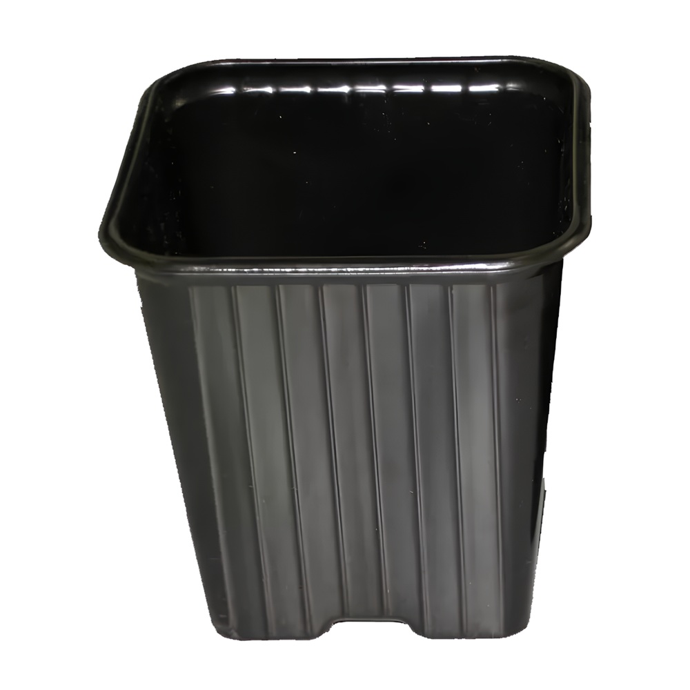 Горшок для рассады 0,52 л квадратный черный Агроком