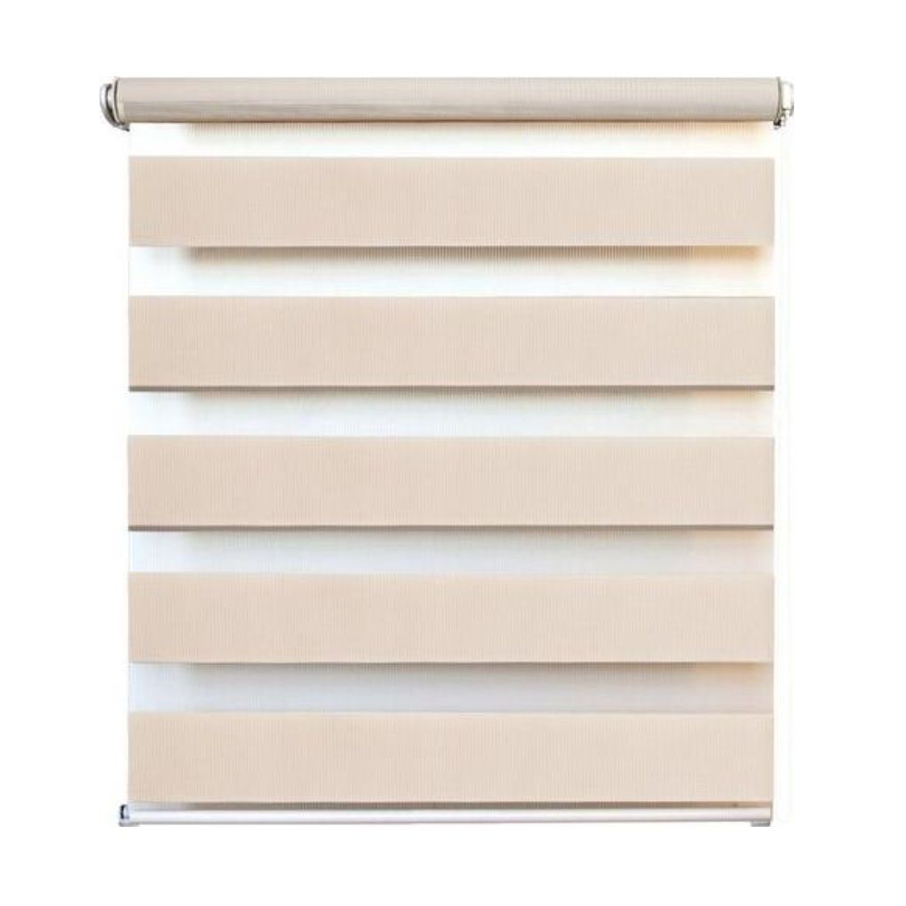 Штора рулонная день-ночь 57x170 cм бежевая