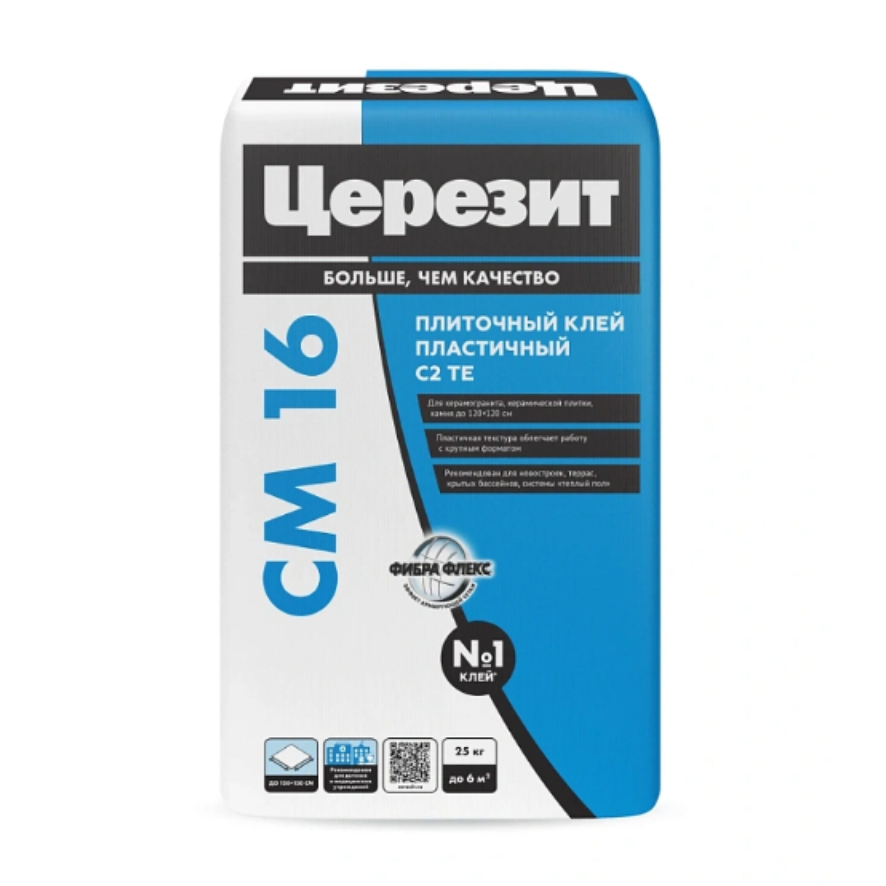 Клей для плитки и керамогранита Церезит СМ 16 25 кг