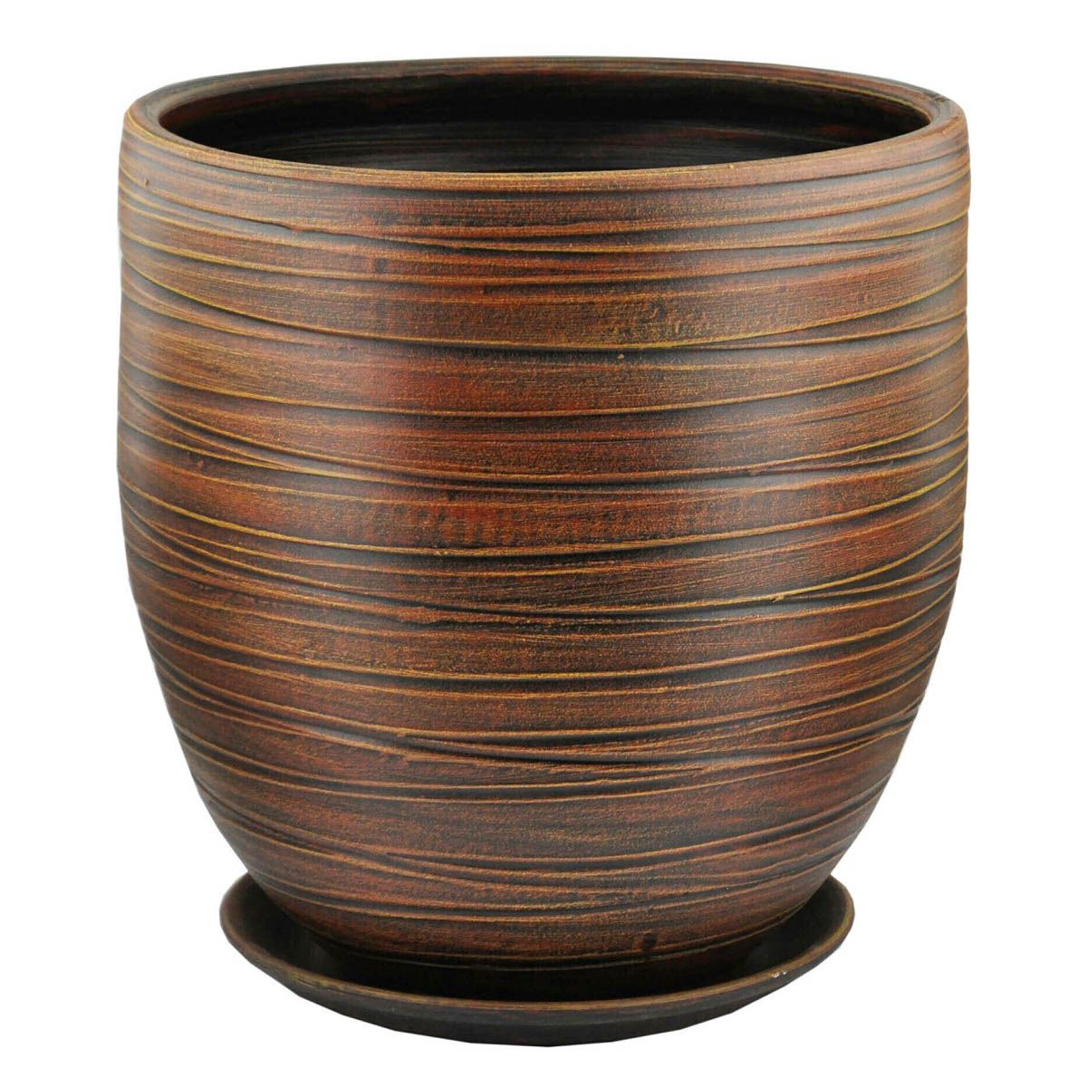 Горшок цветочный Бутон Модерн шоколад 37 см 26 л