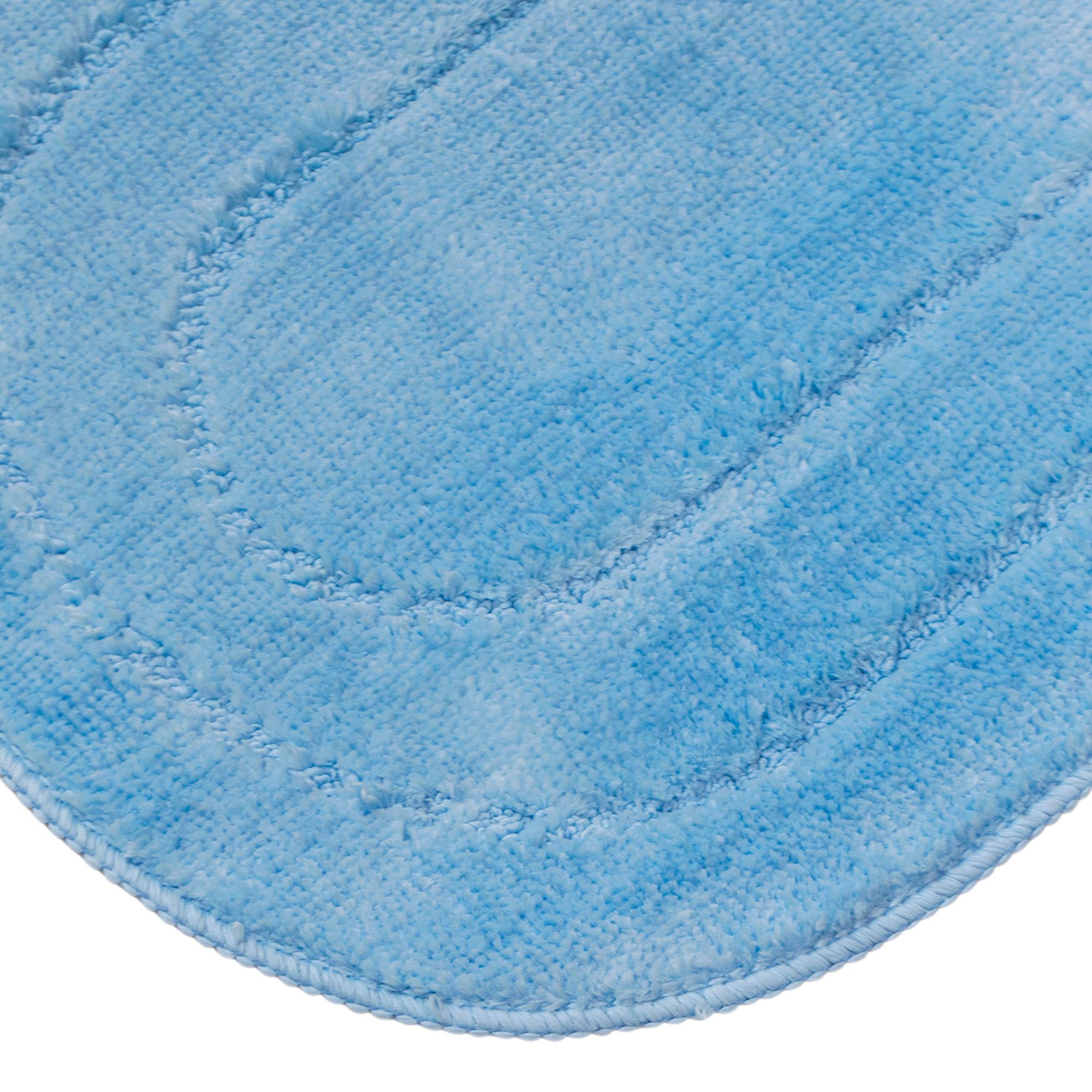 Набор ковриков для ванной комнаты 45х75/45х45 см Эллипс МК 2-ой голубой