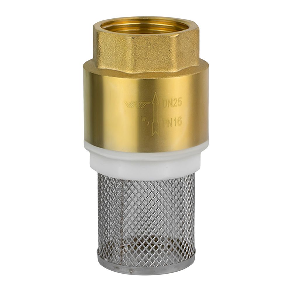 Клапан обратный 1" пластиковое седло с фильтром VRT