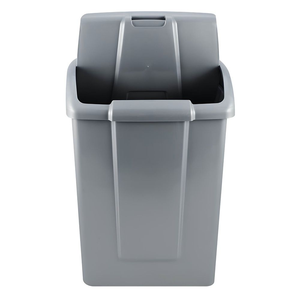 Контейнер для мусора Форте 19л серебристый С342СРБ
