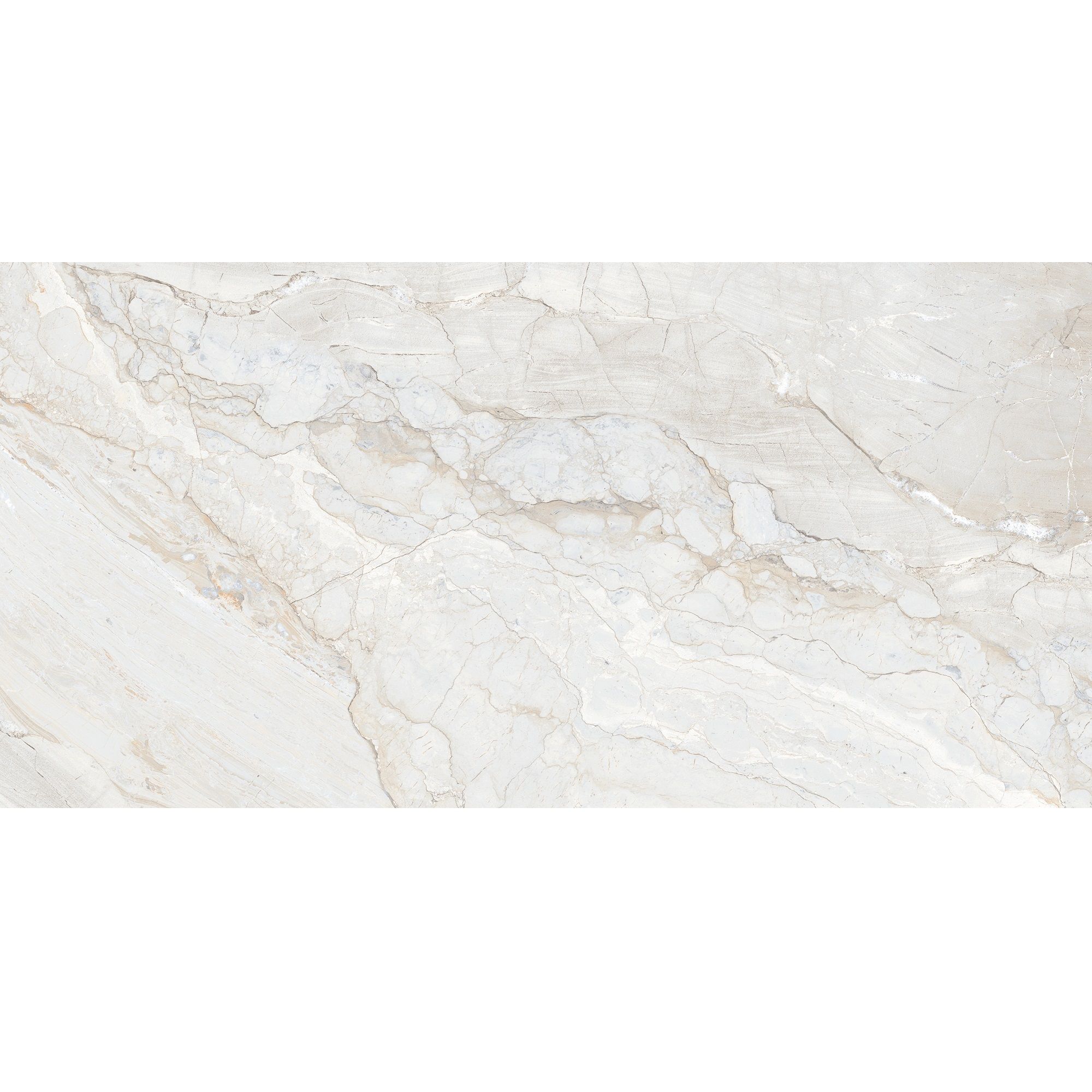 Керамогранит Realistik Sofia White Glossy 60x120 см белый 1,44 м2