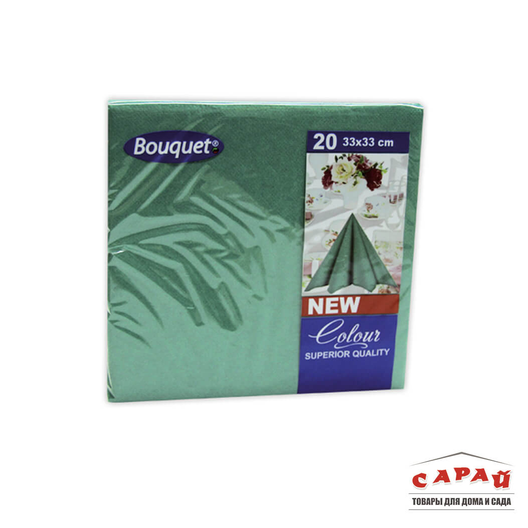 Салфетки бумажные 2 слойные 33х33 см 20 шт в ассортименте