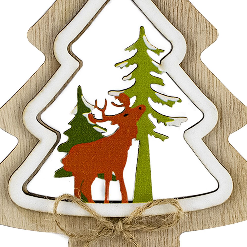 Украшение новогоднее Елочка 10,5х10,5 см