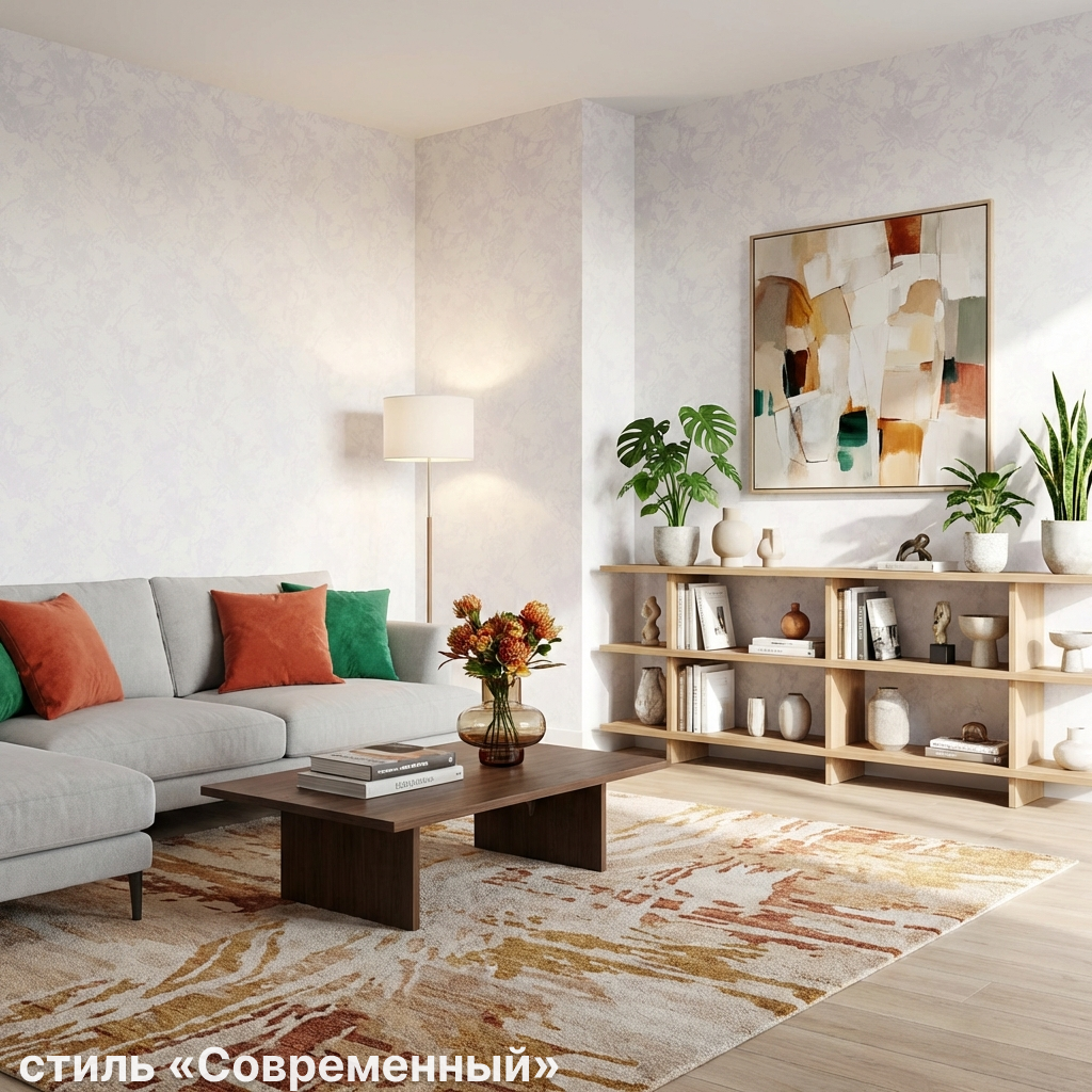 Обои Green Walls Аметист С40 4066 01 белые абстракция 1,06х10,05 м