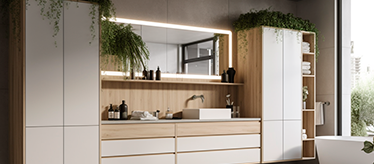 Пеналы и шкафы для ванной