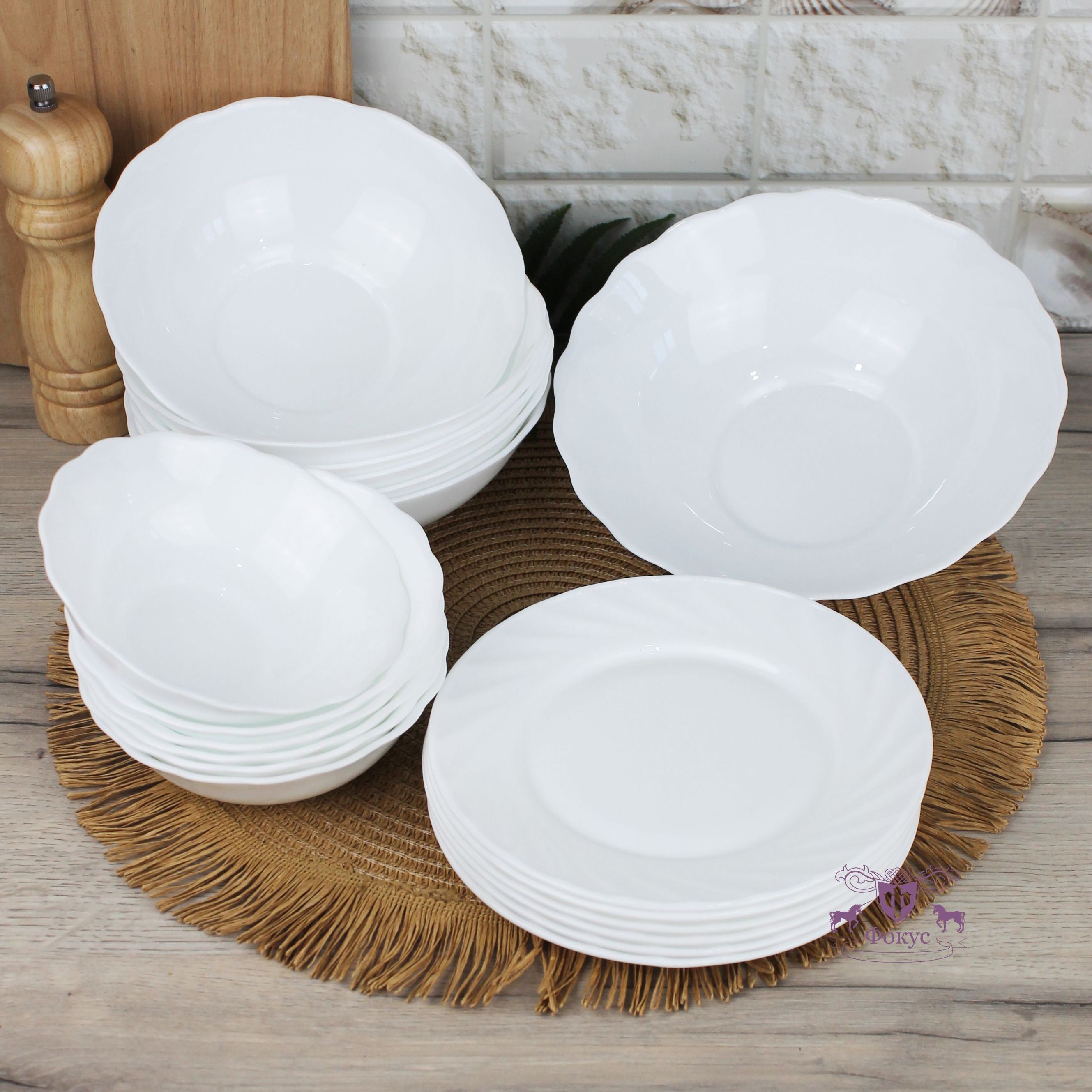 Набор столовый 6 персон 19 предметов 1000б-19