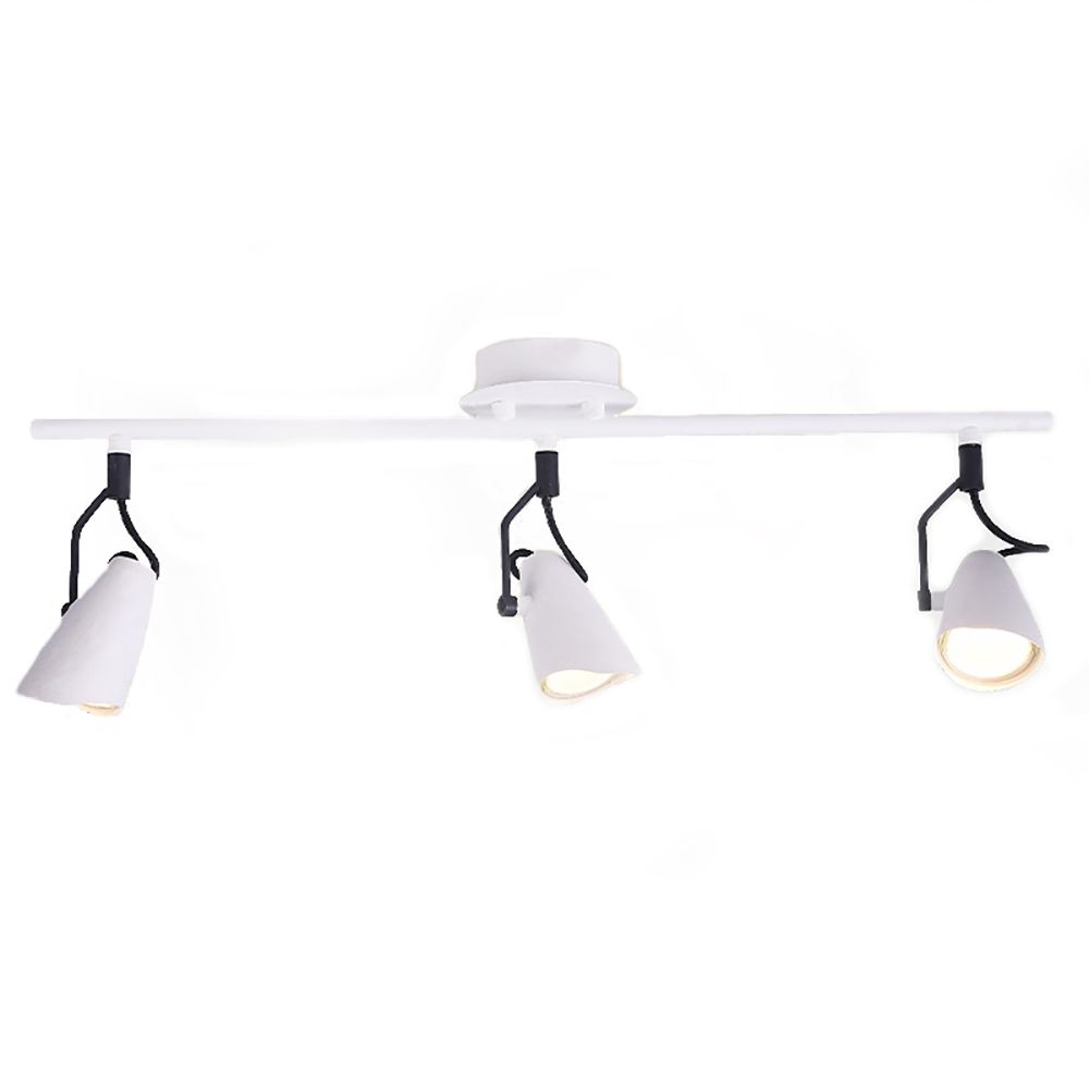 Спот L08007/3 WT+BK 3x50Вт GU10 h19 см белый/черный