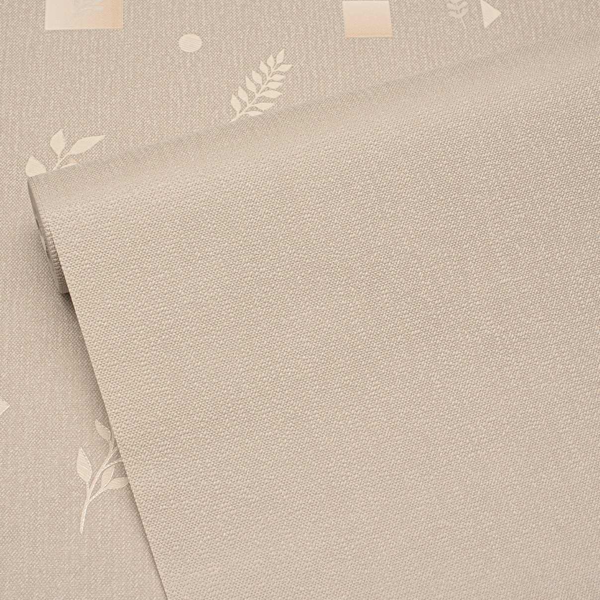 Обои Renowa Natali 589898 бежевые однотонные антивандальные 1,06х10,05 м