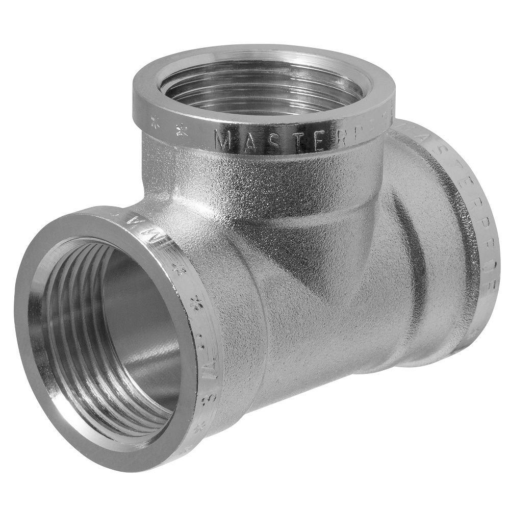 Тройник латунь никель 3/4" ВР MPF MP-У ИС.072220