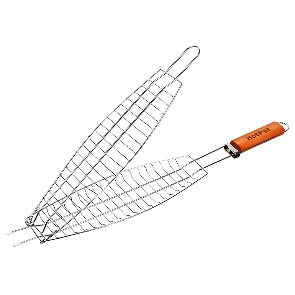 Решетка-гриль для рыбы 60(+4)х36х8-12х4 см Hot Pot