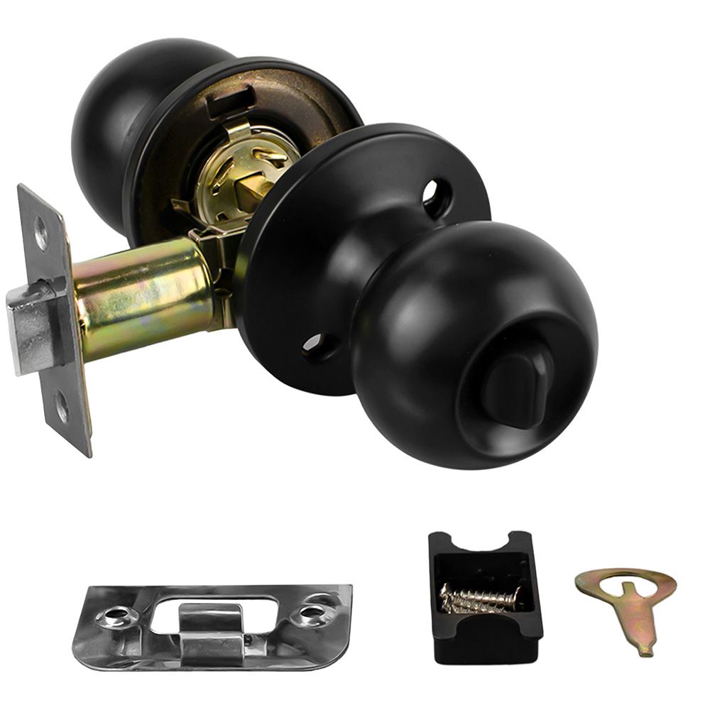 Ручка защелка 6072 BL-B (фиксатор) черный