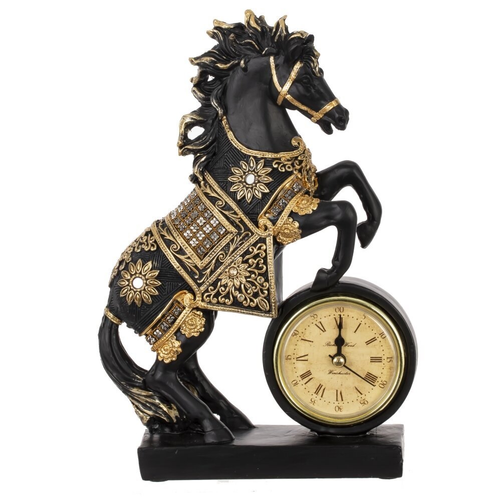 Фигурка декоративная Лошадь с часами L15 W5 H22 см 824464