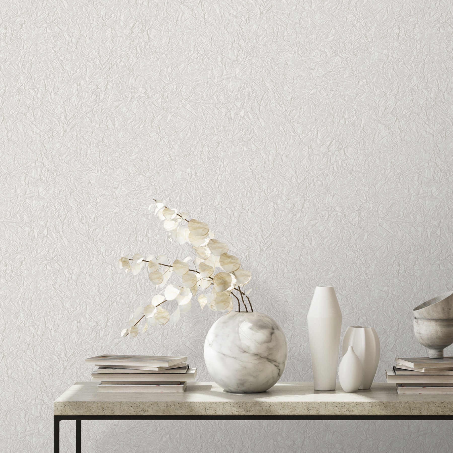 Обои Avisto Blesk 585464 бежевые жатка 1,06х10 м