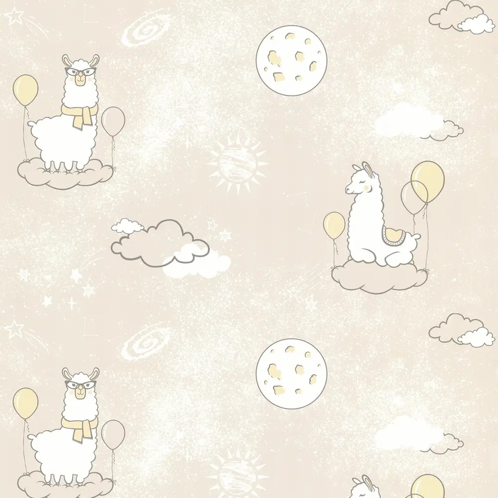 Обои Аспект Альпака 75340-22 бежевые детские 1,06х10,05 м