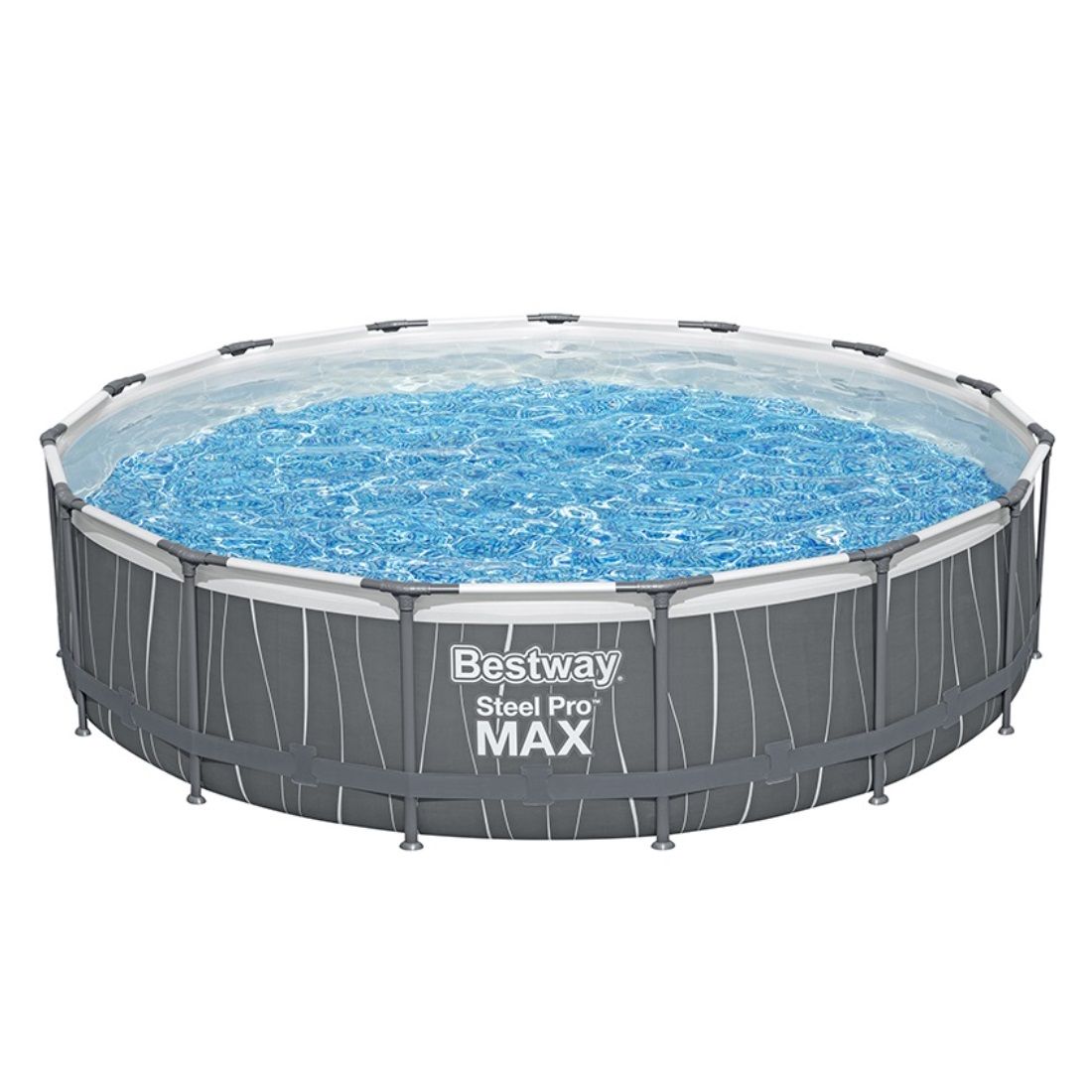 Бассейн каркасный круглый 457x107 см Bestway Steel Pro Max ф-насос лестница тент рем комплект 561GD
