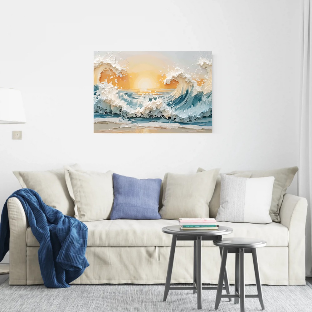 Картина-холст Мощь стихии 50х70 см kt57-15445