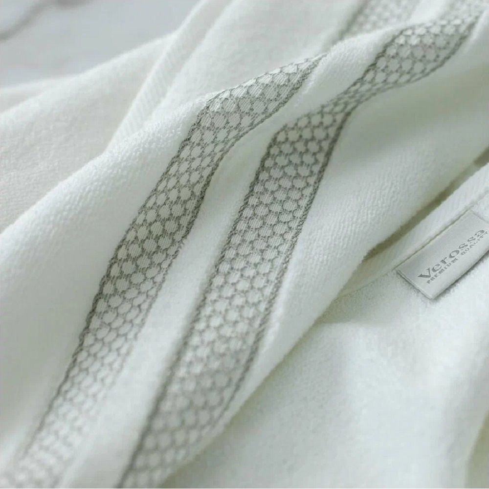 Полотенце махровое Verossa Reticolo МХ50 50x90 см белое бордюр S 08