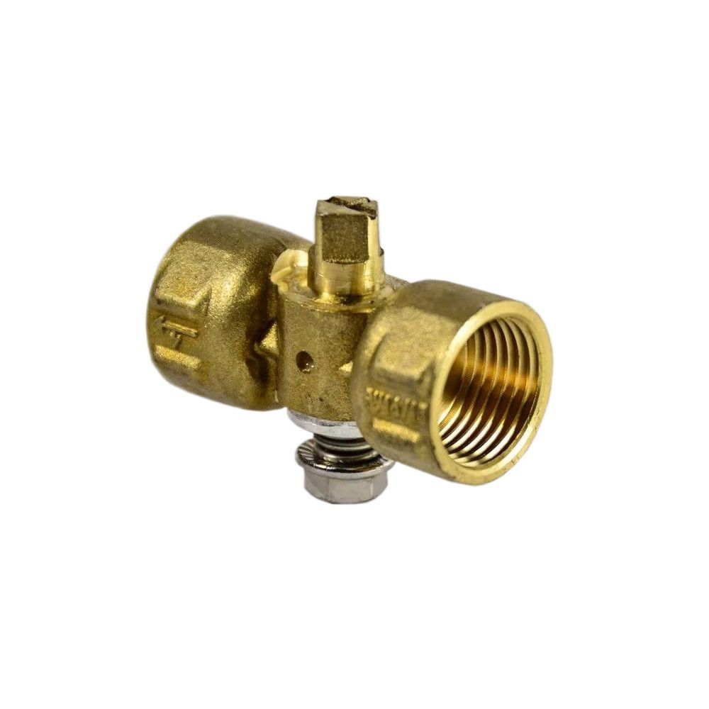 Кран шаровой для манометра конусный 1/2'' 3-ходовый без ручки 11б18бк PN16 (G1/2хМ20х1,5)