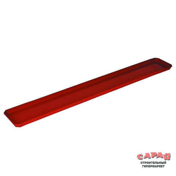 Поддон для ящика балконного бордовый 100 см