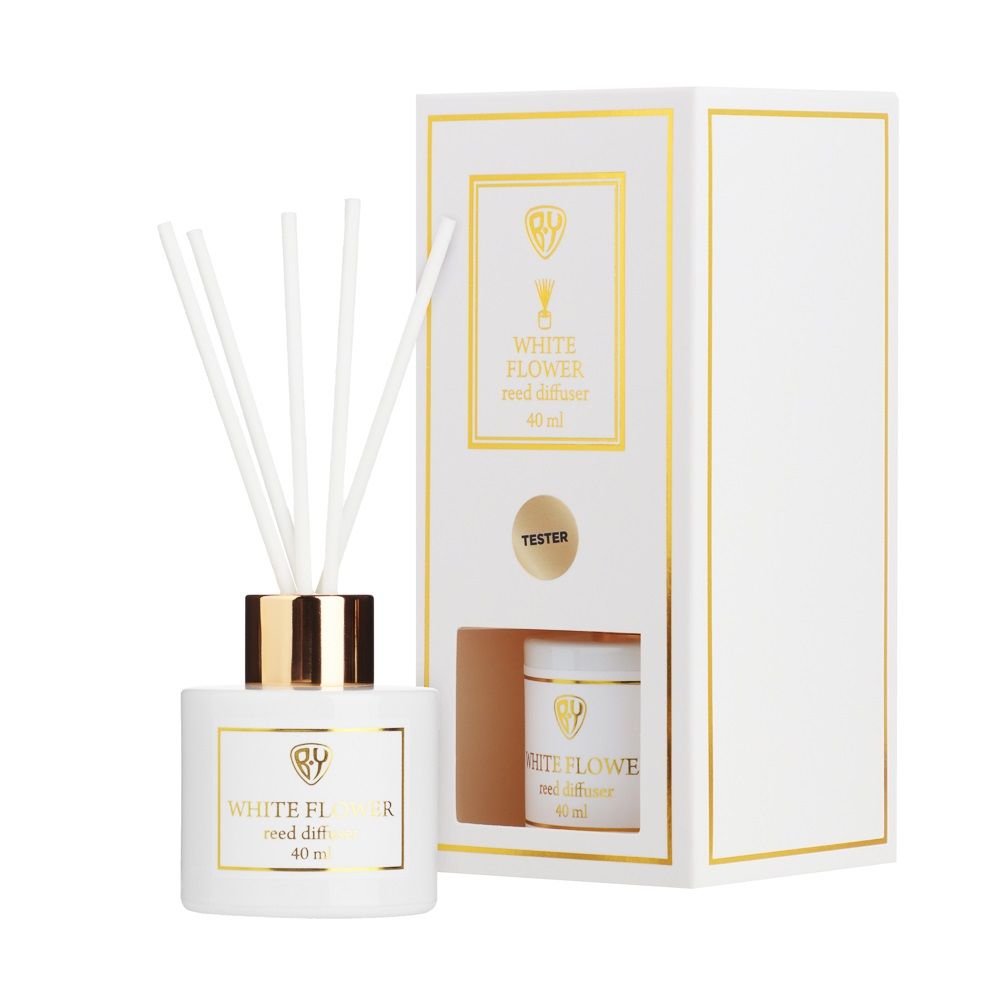 Аромадиффузор с палочками New Galaxy LuxWhite Wood sage, White flower, Black code 40 мл