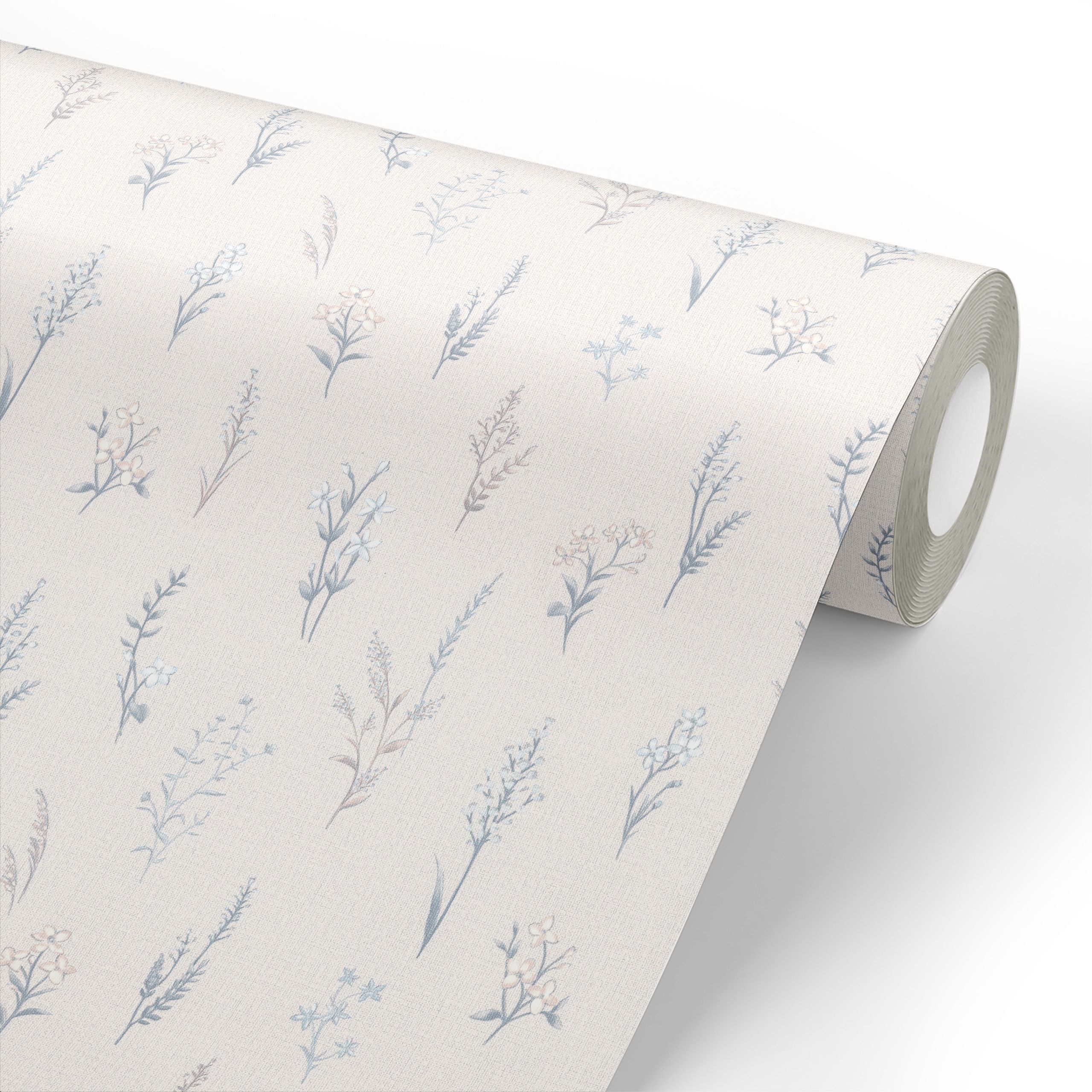 Обои Monte Solaro Primavera 9293-01 серые мелкие цветы 1,06х10,05 м