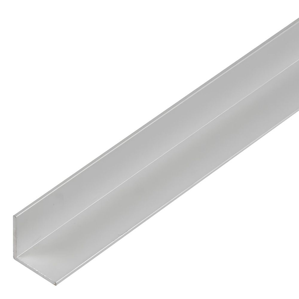 Уголок алюминиевый 15х10х2 мм 2 м серебро
