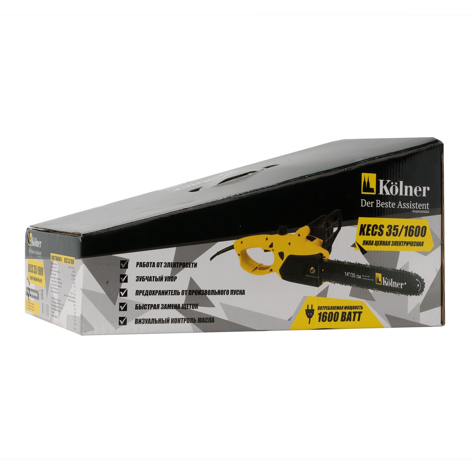 Пила цепная электрическая Kolner KECS 35/1600 1600 Вт шина 14"/35 см