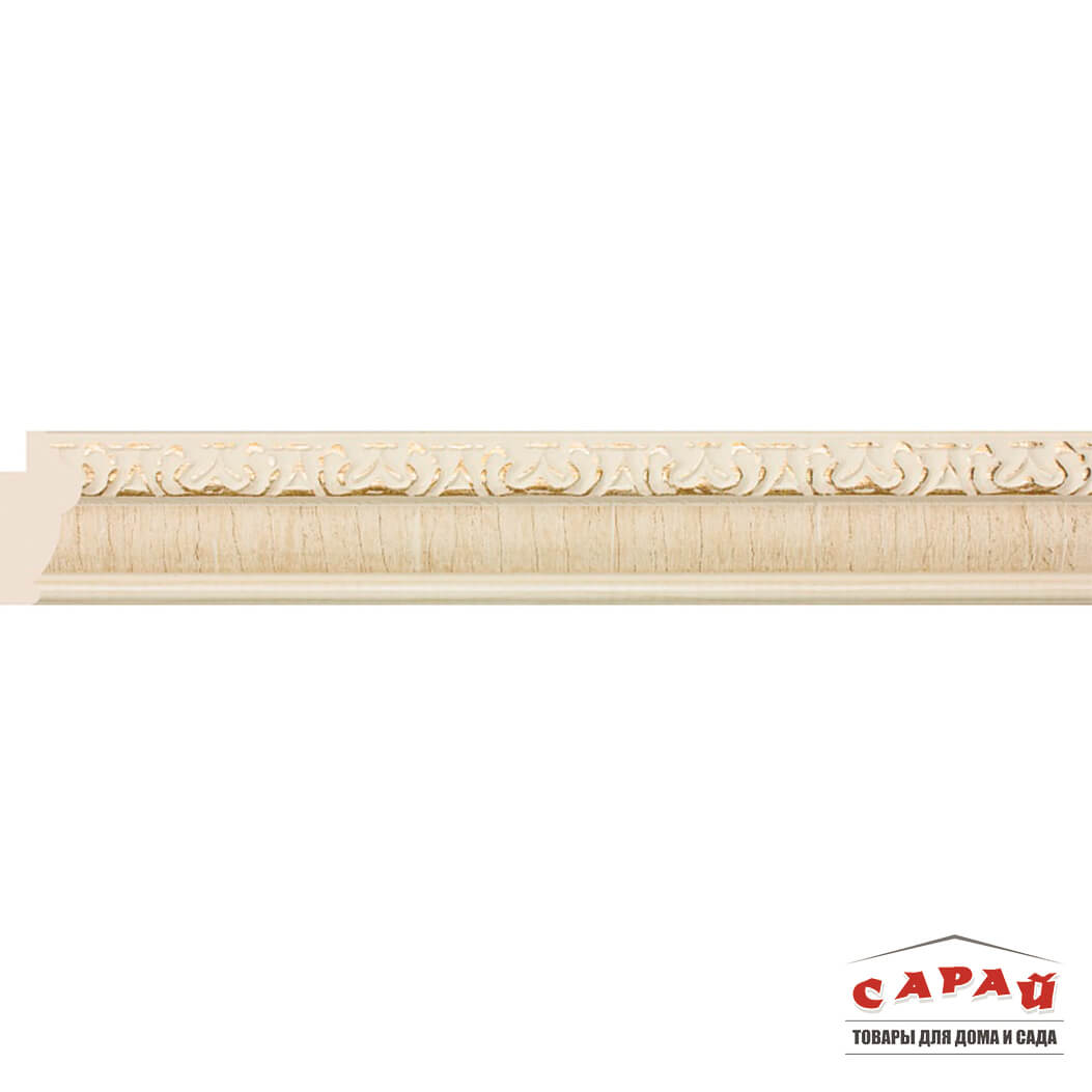 Багет интерьерный 1М3-6 (40) Дуб беленый