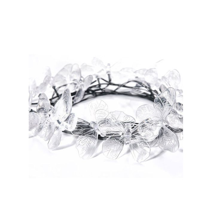 Садовая гирлянда на солнечной батарее Бабочки. 20 светодиодов. Разноцветный свет. 1*АА Ni-Mh аккумулятор в/к. IP44. TM Uniel.USL-S-129/PT4000