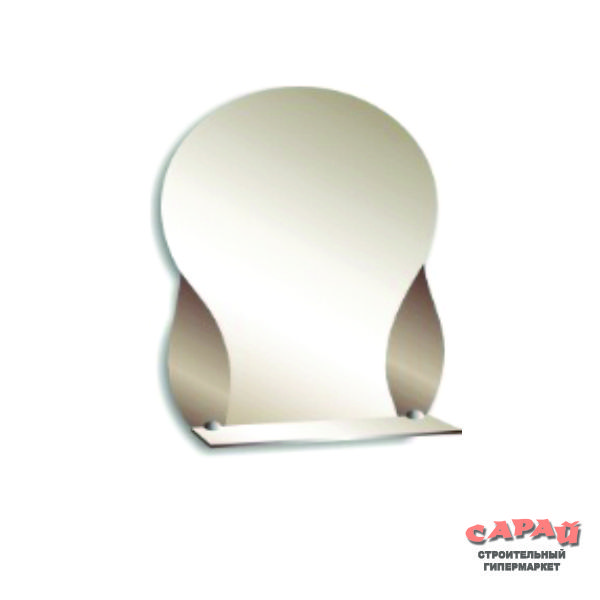 Зеркало Эскиз 405х585 мм с полкой