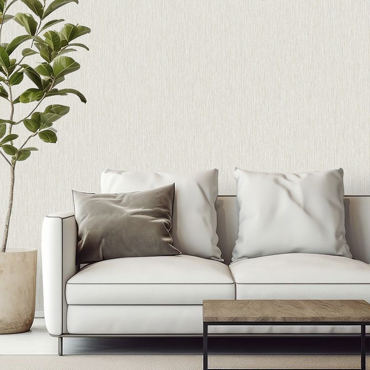 Обои Aurora Зенит С40 4082 00 белые лен 1,06х10,05 м