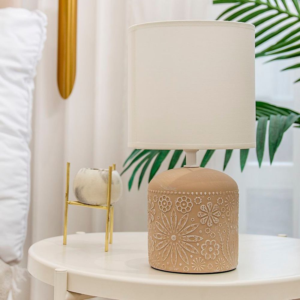 Светильник настольный Лючия 652 Инди 40Вт Е14 капучино/белый