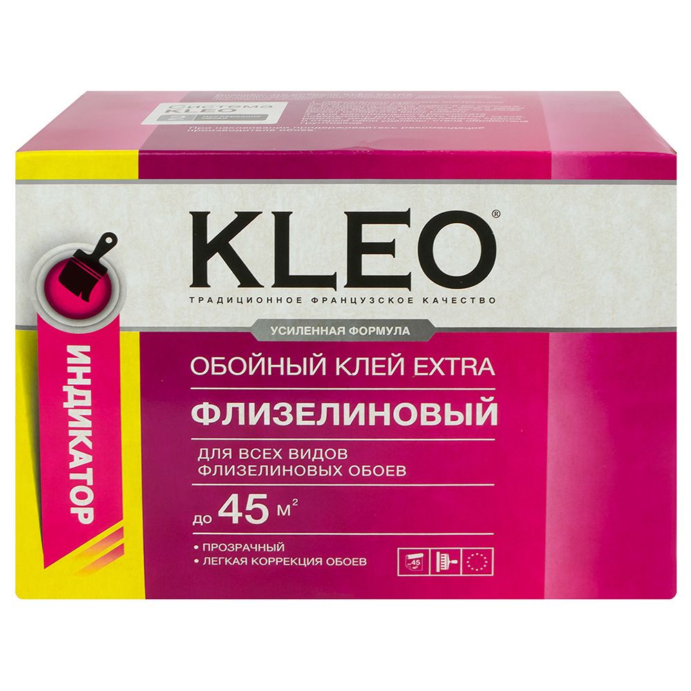 Клей для флизелиновых обоев Kleo Extra 45 м2 320 г с индикатором