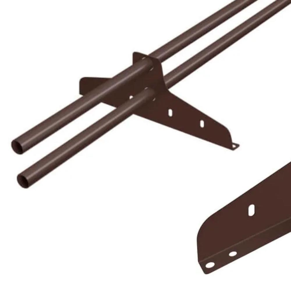 Кронштейн универсальный для снегозадержателя 25 мм RAL 8017 шоколад