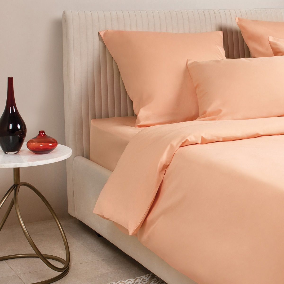 Набор наволочек сатин 50х70 см-2 Моноспейс ННС57 персиковый