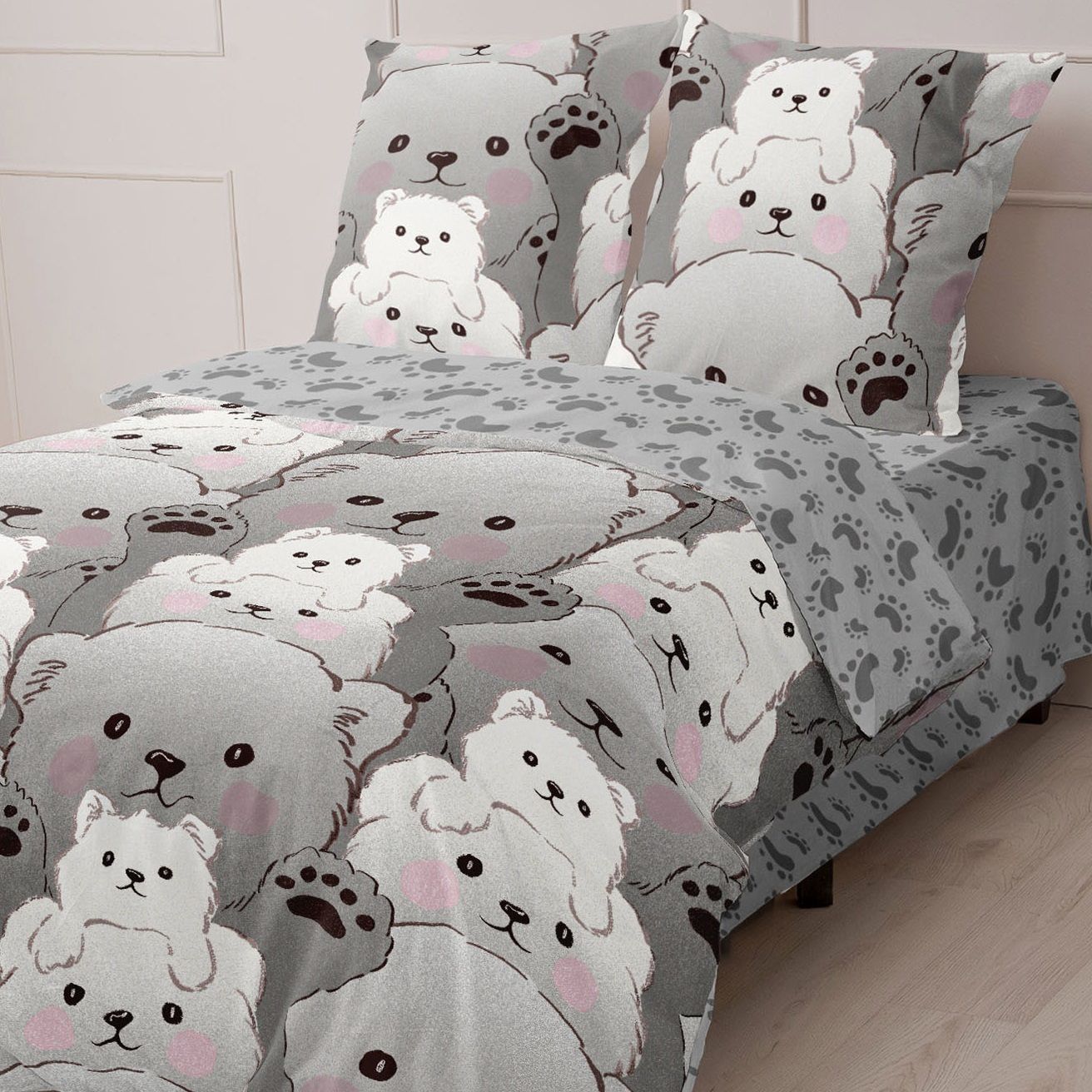 Белье постельное 1,5 сп детский поплин Мамино Счастье 50х70 см-2 21402-1