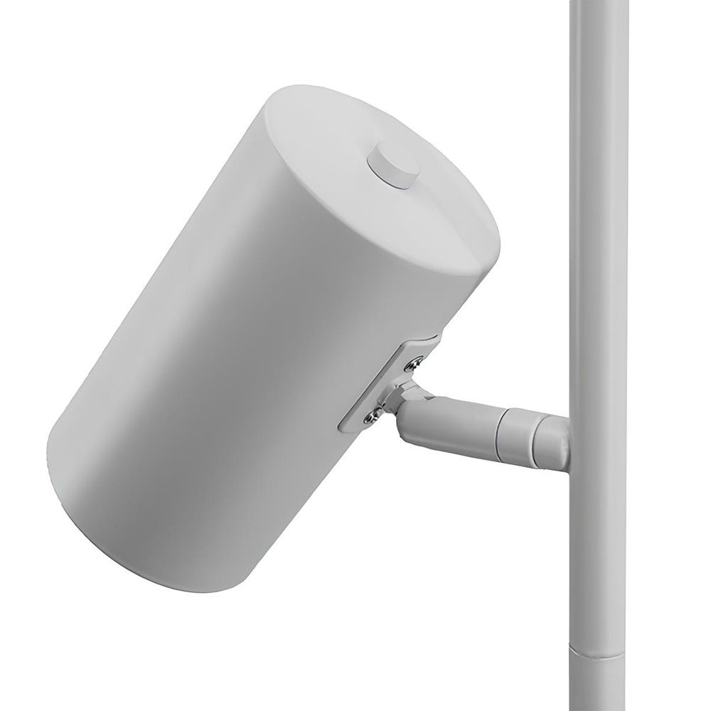 Торшер с двумя плафонами МТ2015 60Вт Е27 78-156 см белый