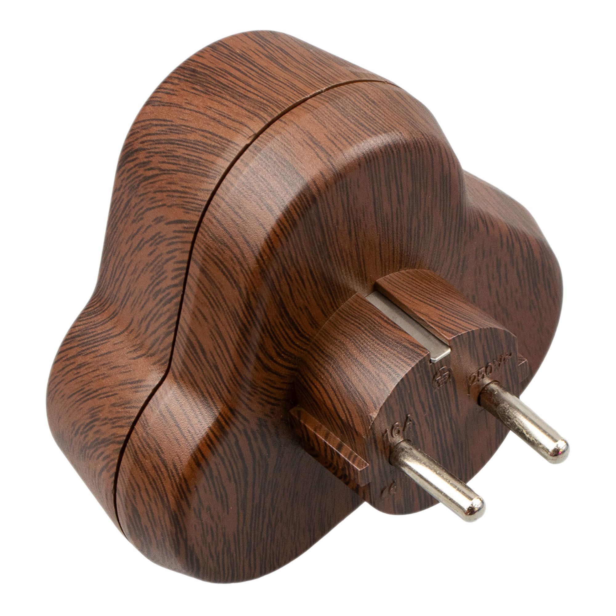 РАЗВЕТВИТЕЛЬ3 роз. 16А Эко бук, земля SQ1806-0082 TDM