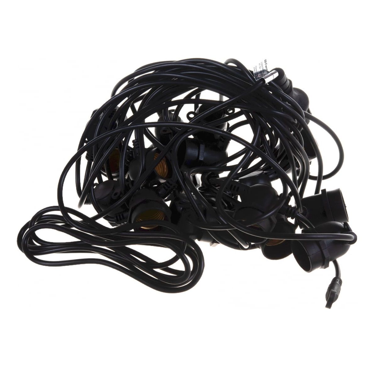 Гирлянда уличная Feron Белт Лайт черная 20 E27 шаг 50 см, 10м+3м IP65 CL50-13 29885