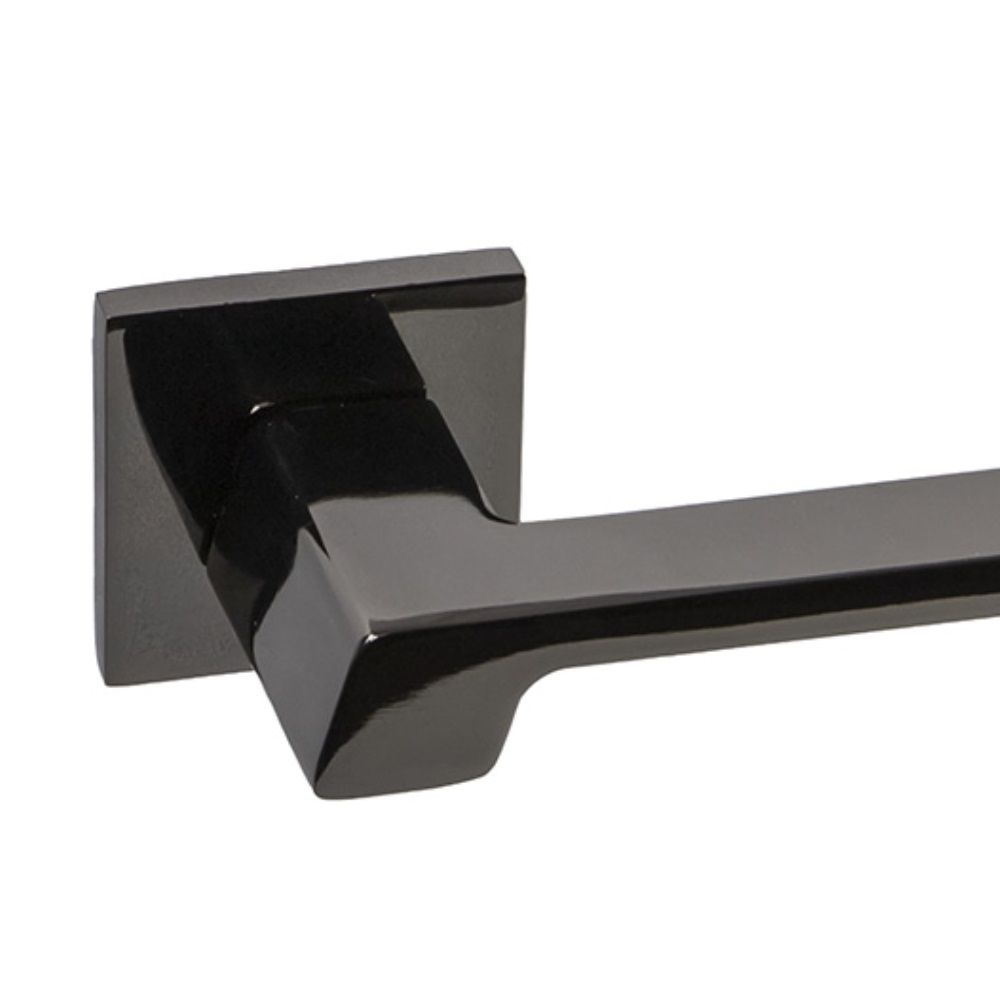 Ручка дверная Dенали light Эверест черный никель квадратная розетка