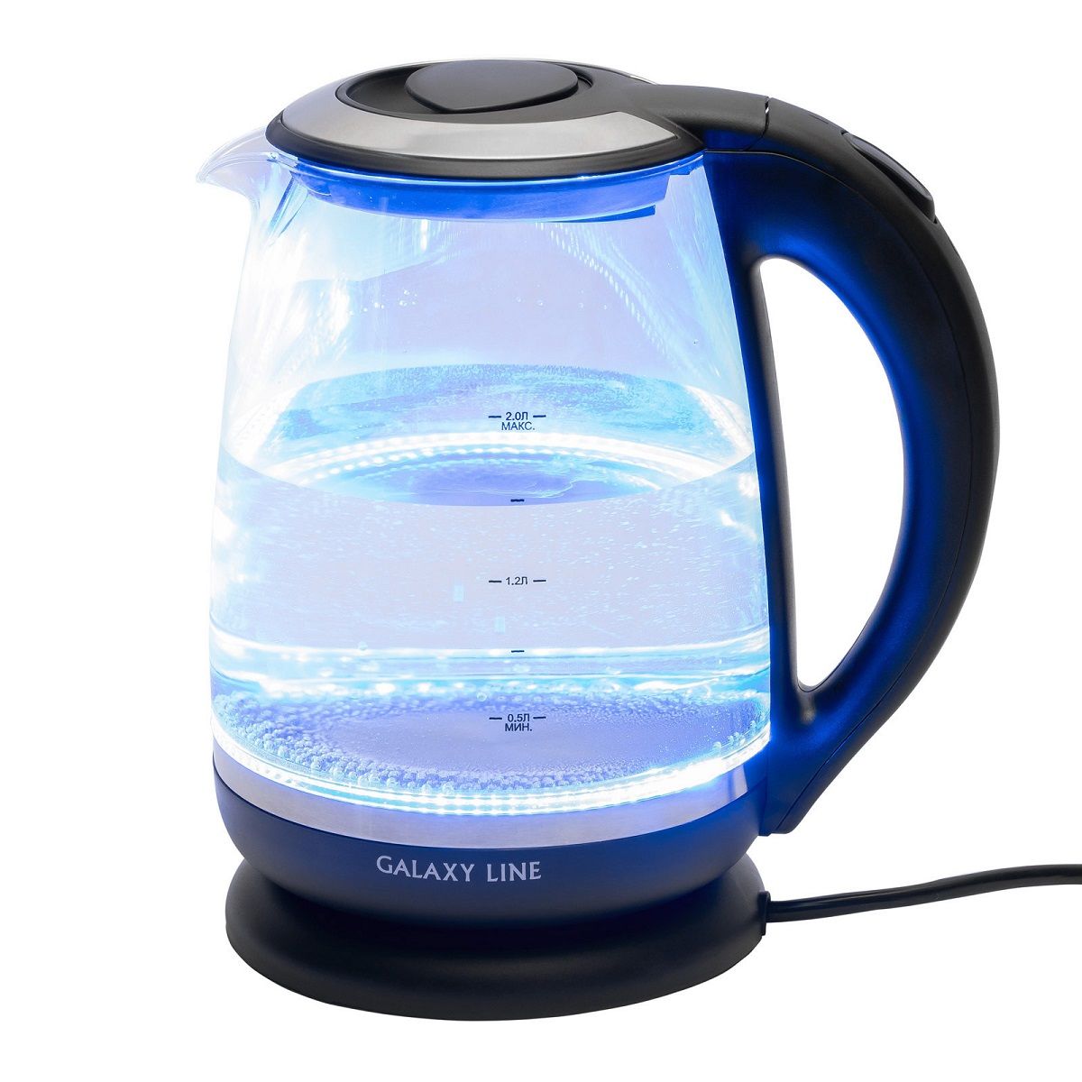 Чайник электрический Galaxy LINE GL 0559  2200 Вт объем 2 л скрытый нагревательный элемент