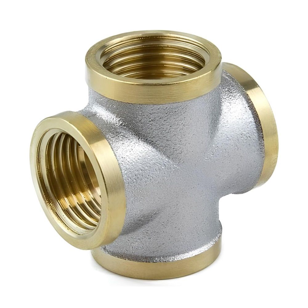 Крестовина латунь никель 3/4" ВР Aquasfera 5670 STC