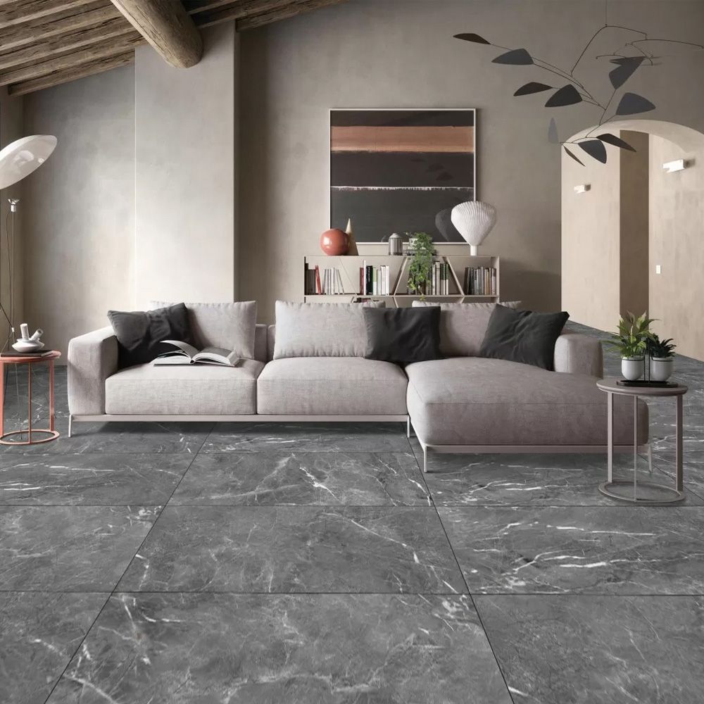 Керамогранит Realistik Shadow Dark Grey Polished 60х120 см серый 1,44 м2