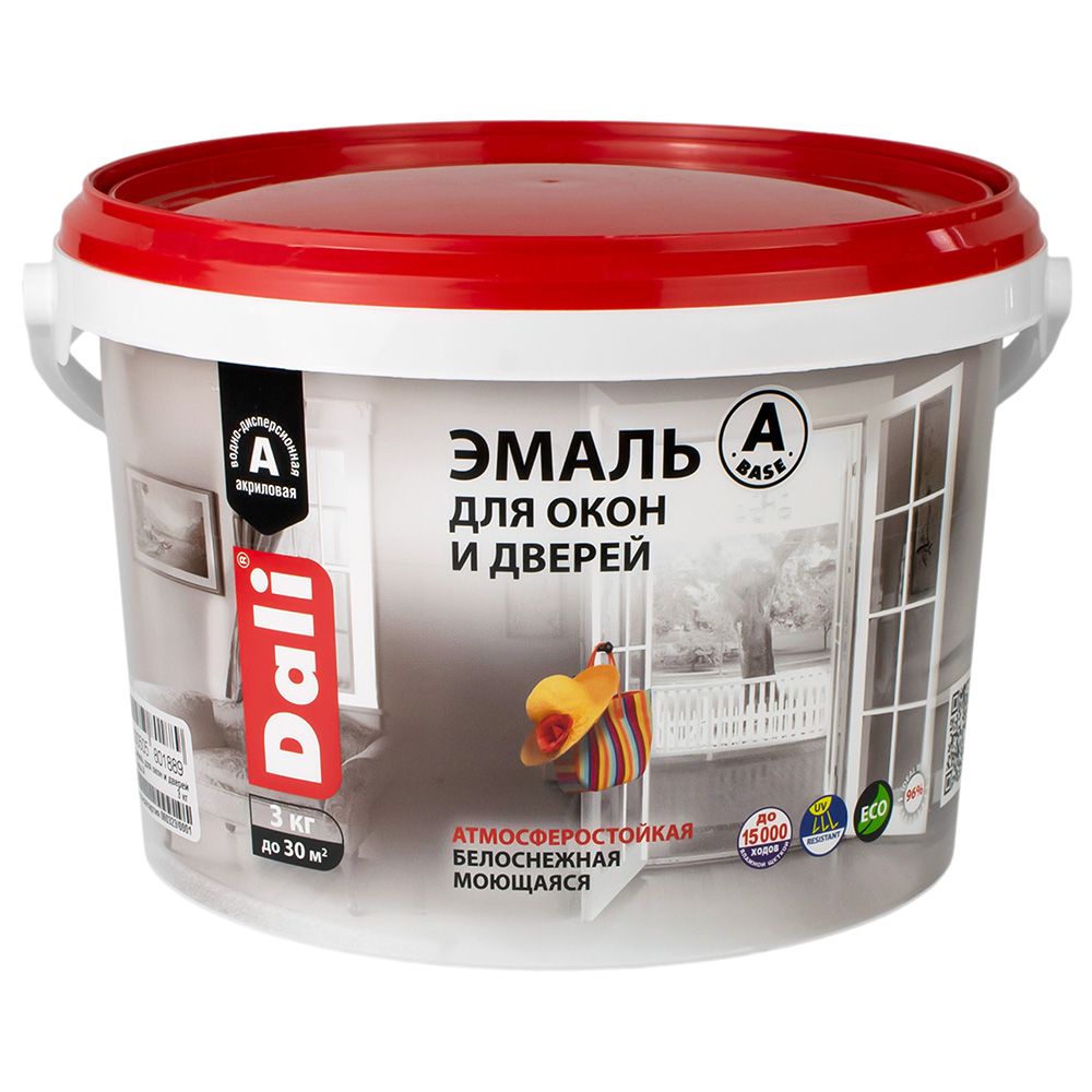 Эмаль для окон и дверей Dali 3 кг